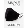 Econo High - Washable Reusable Black Cotton Face Mask Fabric