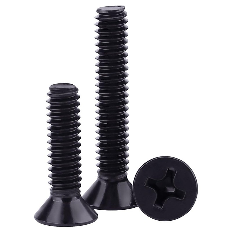 #10-24 x 1/2" Machine Screws, Phillips Flat Head, 304 Stainless