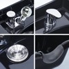 Toriexon Shampoo Bowl for Salons, Black ABS Plastic Shampoo Sink