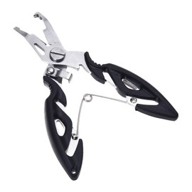 Orludo QB500020 Multi-functional Fishing Pliers Fishing Pliers Scissors Line Cutter with Dedicated Case for Cutting PE (Black)