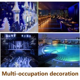 Waterproof LED Rope Lights Outdoor, Blue, 50FT / 15M, 540 Lights