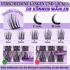 B&Q Z15 Eyelash Extensions, 84 Pieces, DIY Individual Eyelashes/Lash Clusters