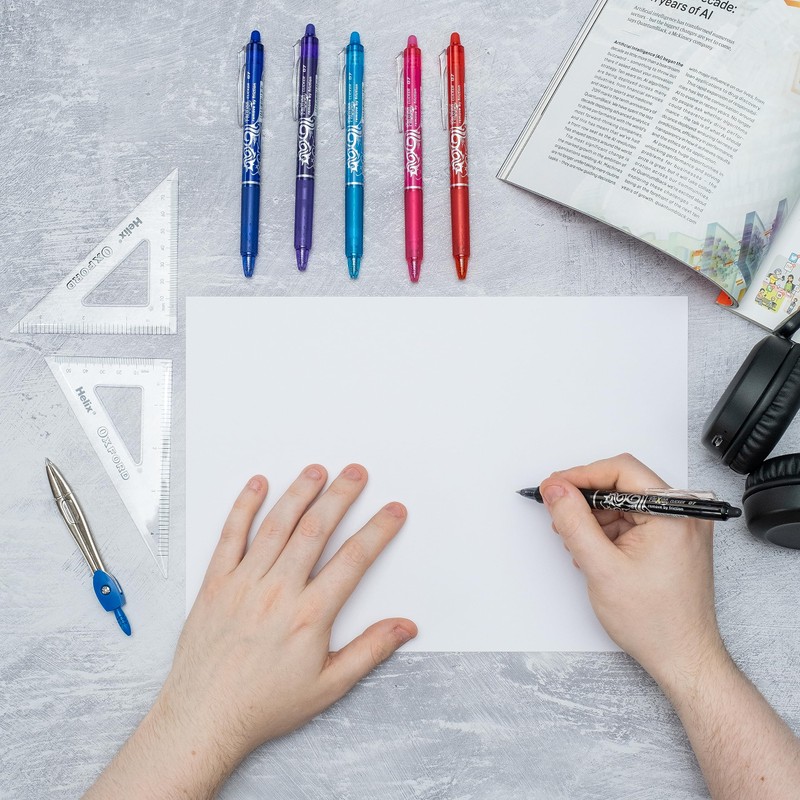 PILOT - FriXion Clicker 0.7 set - 4 pieces: blue