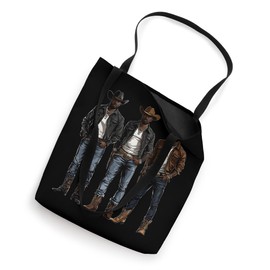 Black African American Cowboy Western Country Texas Rodeo Tote Bag
