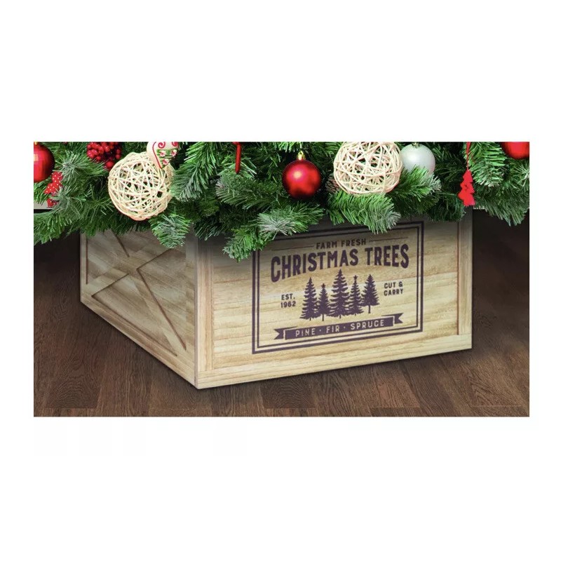 Holiday Time Christmas Tree Collar Base Cover Crate
