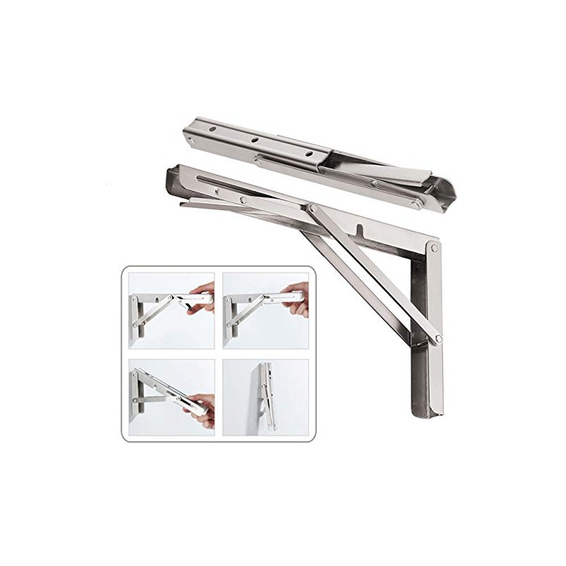 CLT 24'' Folding Shelf Brackets Max. Load 550 lb, Heavy