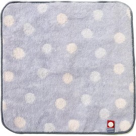 Imabari Towel IBT-301-BL Handkerchief Towel, Mini Handkerchief, Gift, Mini Towel, 7.9 inches (20 cm), Towel Handkerchief, Imabari, Dot Pattern, Blue, Kids, Adults, Cute, Women's, Men