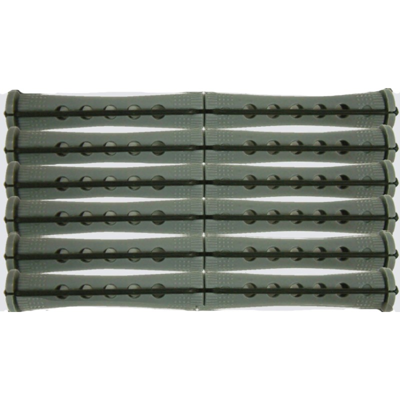 Dream World 3/8" Cold Wave Rods Short Grey 12 Pcs