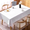 Disposable Tablecloth, White, Pack of 8 Plastic Tablecloths, 137 x