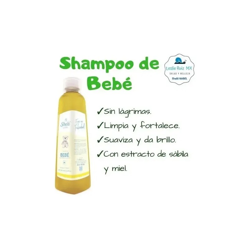 Shampoo Bebe Shelo Nabel 500ml Con Miel Natural