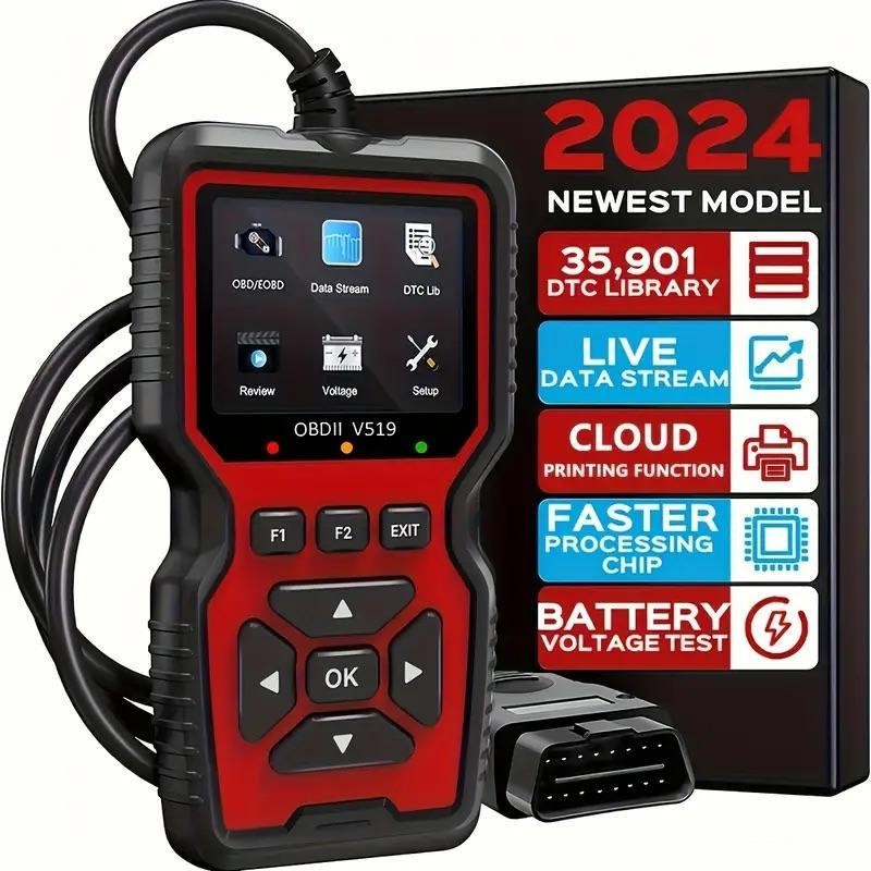 OBD2 Scanner Diagnostic Tool, Car Engine Code Reader with Complete OBD2
