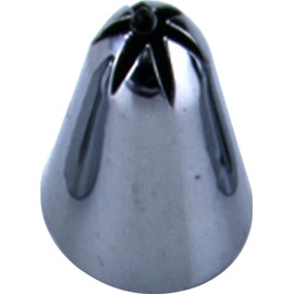 1018 Tiger Crown Base, Silver, 0.7 x 1.1 inches (18 x 29 mm), Small #131, Brass, Chrome Plated, Flower Shaped, 6 Cuts, 1018