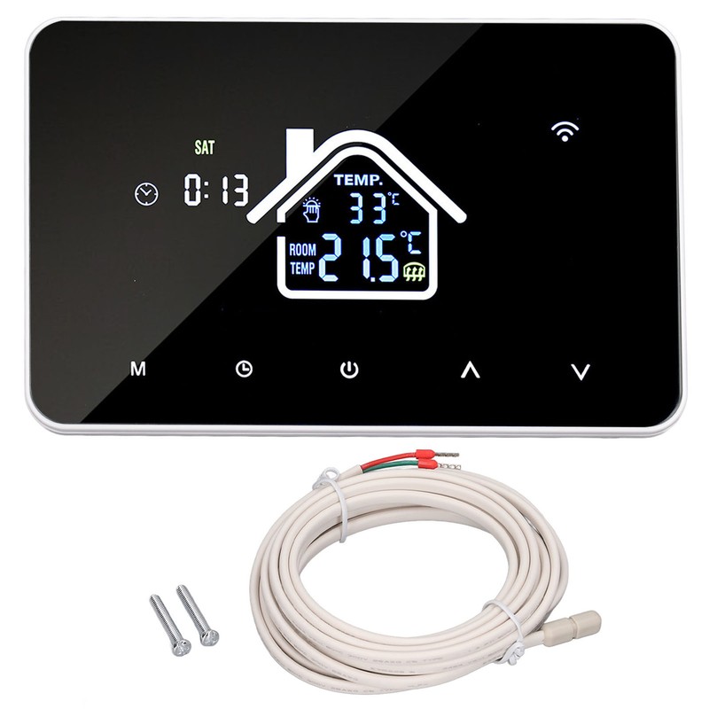 Floor Heating Thermostat 16A 4.3 Inch Touch Screen High Accuracy