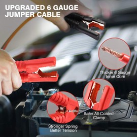 Car Roadside Emergency Kit with Jumper Cables, Auto Vehicle Safety Road Side Assistance Kits, Winter Car Kit for Women and Men, with Portable Air Compressor, First Aid Kit, Tow Rope, Multitool Plier