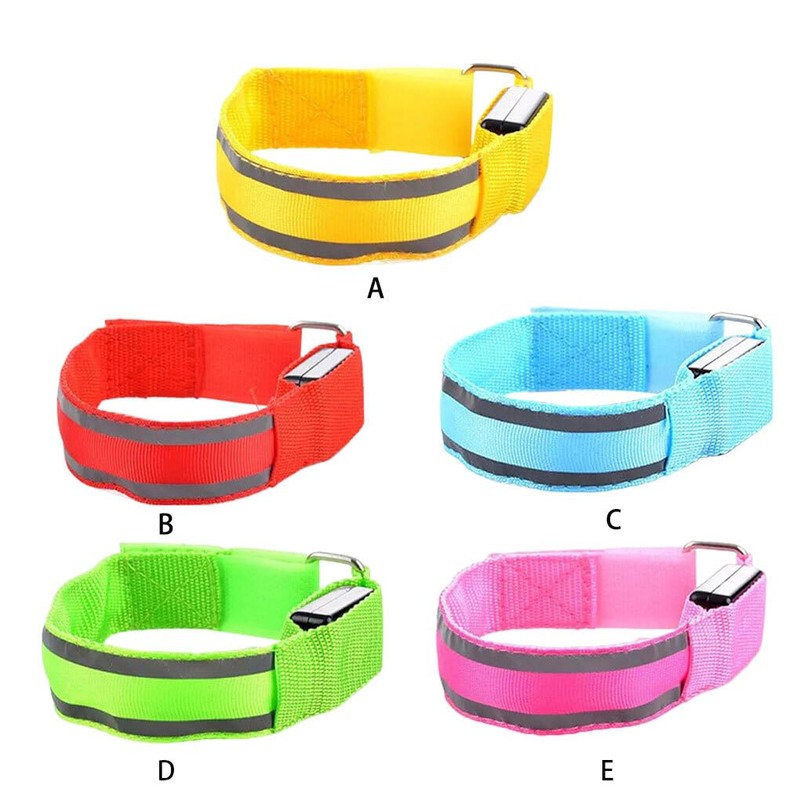 AIXXCUVQ Security and Protection Reflective Armband with Bright LED Light