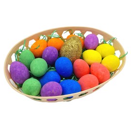 Tilz Easter Egg Hunt Kit - 21 x Assorted Colours Easter Eggs Golden Egg Hunt Set For Easter Basket Easter Gifts For Kids And Kids Easter Activities - Easter Treasure Hunt Game Egg Hunt Basket
