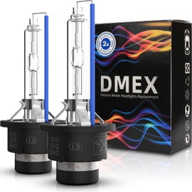 DMEX D2S - 35W - 6000K Cool White Xenon Headlight HID Bulbs 85122 66240 66040 66240CBI Replacement - Pack of 2(Not fit Halogen Headlight Assembly)