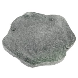 Dule Reptile Rock Food and Water Dish Feeder Bowl for Tortoise Lizard Replacement Plies (S 6.2x23.5cm)