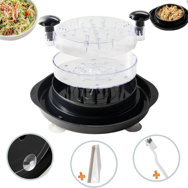 Babluble Chicken Shredder Large-11'' Chicken Breast Shredder Tool Twist with