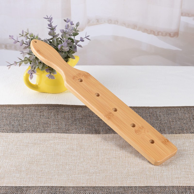 MGTECH Bamboo Wood Paddle, 14 Inch Solid Durable Smooth Wooden