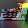 Mechanical Gaming Keyboard Multifunction 87 Keys Colorful Backlight USB Wired