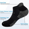 ZANZER (6 Pairs) Athletic Ankle Socks 6 Pairs Thick Cushion