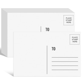 Utron 94PCS Blank Postcards for Mailing, 300 GSM Postcard Paper, 4x6 White Blank Post Cards for Make Empty Message Sheets, Mailing Lists, Index Card, Wedding Invitation Card, Thank You Card