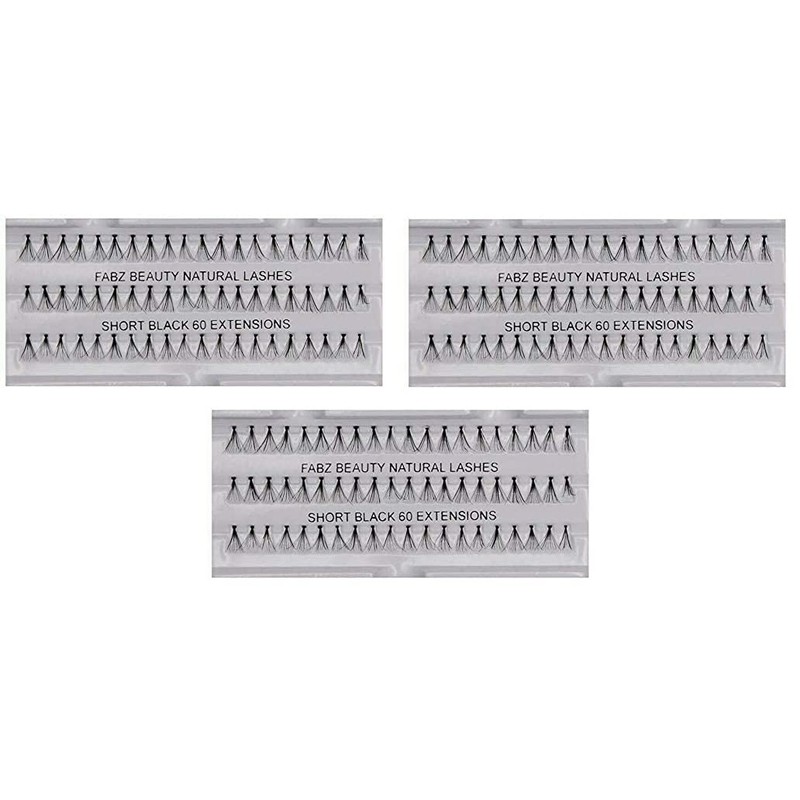 Individual False Eyelashes Flare Cluster Lash Extensions Knotted Lashes (Pack