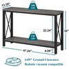 BON AUGURE Console Tables for Living Room, Industrial Couch Table