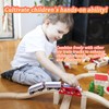 8pcs Wooden Train Track, Wooden Train Track Accessories, Train Railway