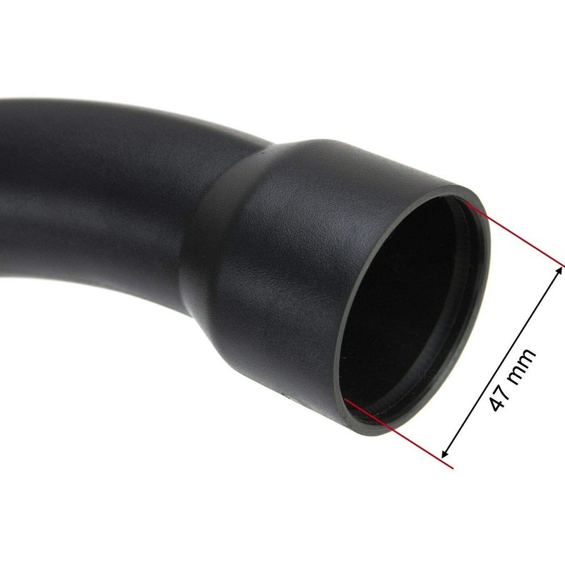 Miele 5269091 Vacuum Plastic Black 35mm Curved Handle Bent End