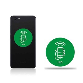 13.56 MHz UID Writable Rewritable Clone IC Smart Keychain, Compatible with MIFARE Classic 1K, RFID Blank Sticker for Access Control Key Sticker Rewritable (5 PCS)