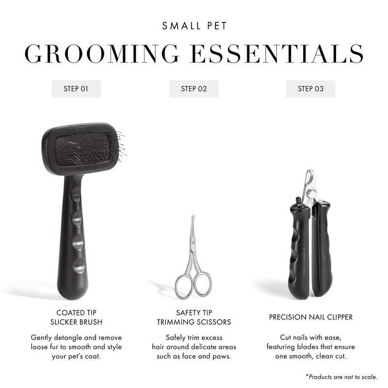 Tweezerman Pet Grooming Scissors, Stainless Steel Rounded Tip Trimming Shears