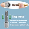 Treki 5 Pcs SDS-Plus Drill Chuck Adapters SDS Plus to