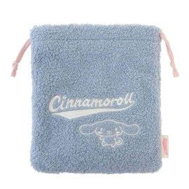 Sanrio Characters Drawstring Bag Boa Kinchak/Cinnamoroll, Sax Blue, Sanrio