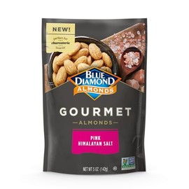 Blue Diamond Almonds, Gourmet Specialty Pink Himalayan Rock Salt Flavored Classic Snack Nuts Perfect for Charcuterie, Holidays, Gatherings, or Savory Snack, 5 oz.