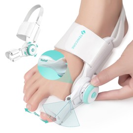 TENICORE Adjustable Knob Bunion Correctors for Women Men Big Toe with Anti-slip Heel Strap, Toe Separators for Bunion Relief, Suitable for Left and Right Feet, Day Night Support(1PCS)