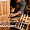 GREBSTK 4-Piece Ultra-Sharp Wood Chisel Set, CR-V Steel Beveled Blades