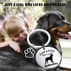 PLITI Rottweiler Gift Rottweiler Mom Gift Just A Girl Who