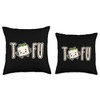 TOFU, Funny graphic Vegetarian Vegan Throw Pillow