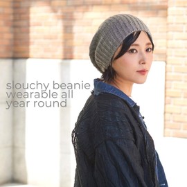 Mohair Gorro de punto para invierno, cálido, para hombre y mujer, Marino, Talla única