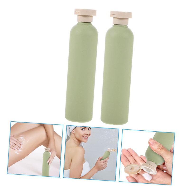 Gatuida Travel-Sized Flip Cap Bottle Empty Plastic Squeeze Bottle Leakproof