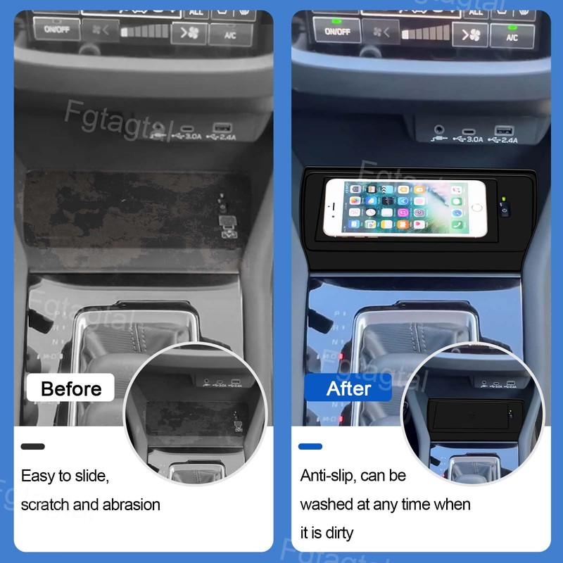 Center Console Wireless Charging Mat Compatible with Subaru Forester 2025,