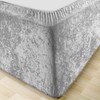 Extra Deep Crushed Velvet Divan Bed Base Cover Elasticated Sheet