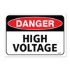 Danger High Voltage Sign, 10 x 7 Inch Vinyl Sticker
