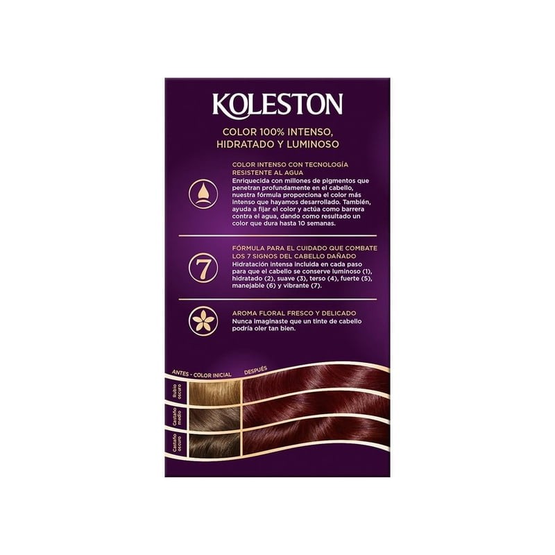 Tinte para cabello Koleston 46 borgoña