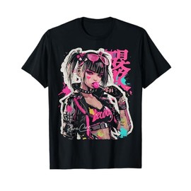 Japanese Streetwear Cyberpunk Y2K Techwear Retro Manga Anime T-Shirt