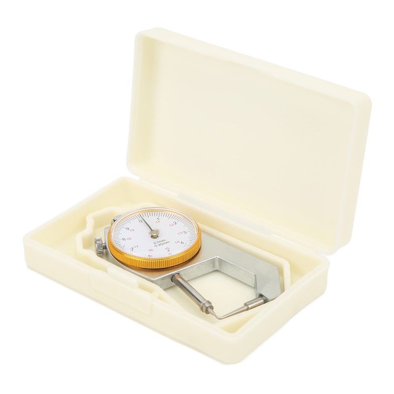 0 to 20mm Curved Tip Thickness Meter 0.1mm Resolution Precise