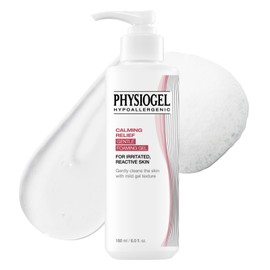 PHYSIOGEL Calming Relief GENTLE FOAMING face wash for Sensitive Skin, Hydrating Facial Cleanser With Cermaide NP, Sulfate Free, Hypoallergenic, Korean Skin care, 6.0 fl.oz