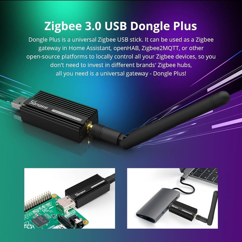 Sonoff Zigbee USB Dongle Plus-ZBDongle-E 3.0 External Antenna Interface SMA